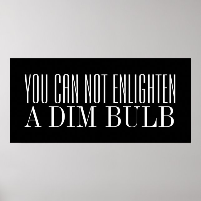 Intelligence Humor Poster (Front)