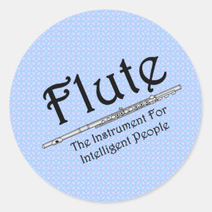 Intelligent Flute Classic Round Sticker