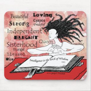 Intelligent is the torch of wisdom mouse mat