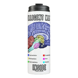 Intelligent Matter Inside Anatomical Brain Humour Thermal Tumbler