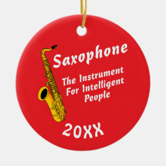 Intelligent Saxophone Ceramic Tree Decoration