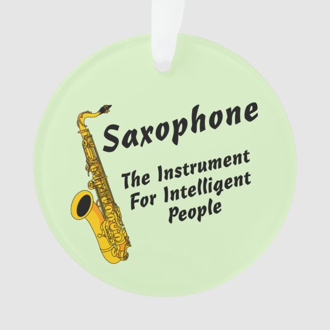 Intelligent Saxophone Ornament (Front)