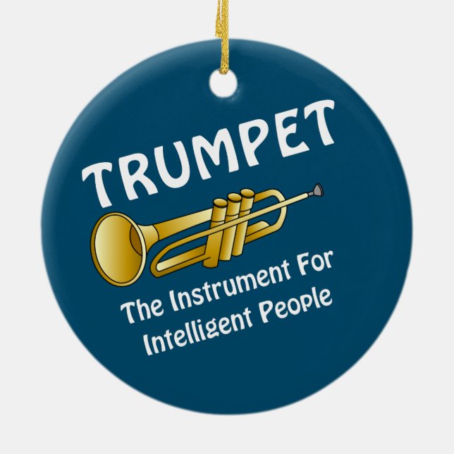 Intelligent Trumpet Ceramic Tree Decoration (Back)