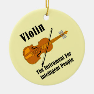 Intelligent Violin Ceramic Tree Decoration