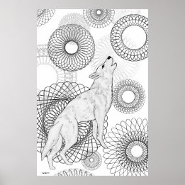 Intelligent Wolf Poster