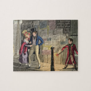 Intemperance, plate 5 from 'The Necessary Qualific Jigsaw Puzzle