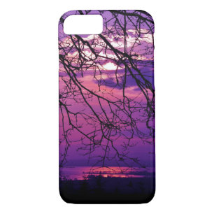 Intense and Vivid -  Purple Sunset Landscape iPhone 8/7 Case