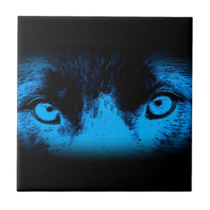 Intense Animal Eyes Art Tile