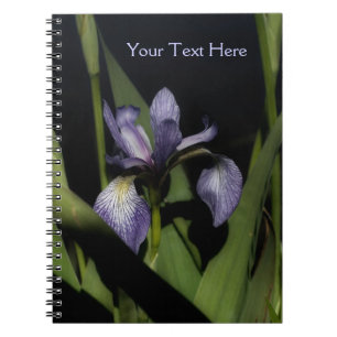 Intense Blue Flag Iris Flower Nature Notebook