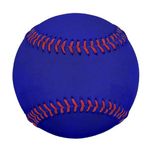 Intense Blue Watercolor Wash Baseball