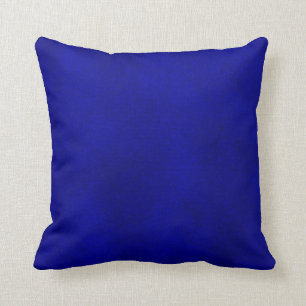 Intense Blue Watercolor Wash Pillow