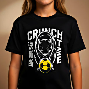 Intense Cat Soccer T-Shirt - Gift for Athletes