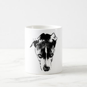Intense Dog Portrait Ink Art Coffee Mug