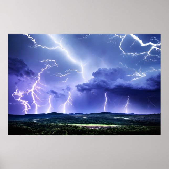 Intense Nature | Lightning Storm Poster (Front)