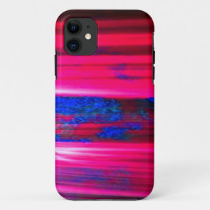 Intense NEON Pink and Blue Personalise IT iPhone 11 Case