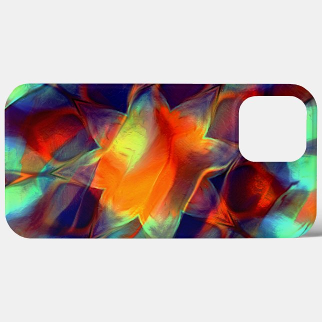 Intense orange flower in digital polished texture  Case-Mate iPhone case (Back (Horizontal))