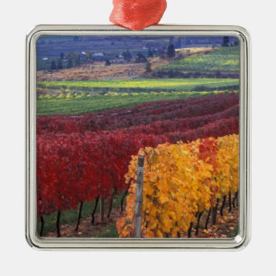 Intense red and yellow fall colours on Gehring Metal Tree Decoration
