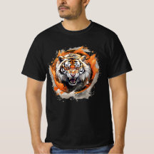 Intense Roaring Tiger T-shirt 