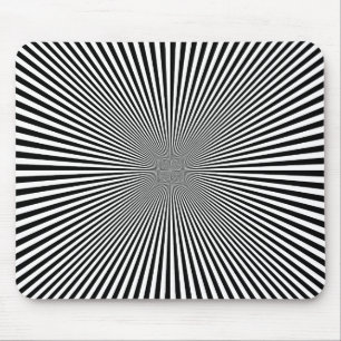 INTENSE STARBURST Optical Illusion Mouse Mat