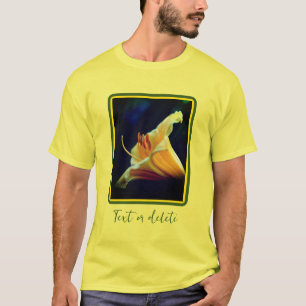 Intense Yellow Lily Flower Personalised T-Shirt