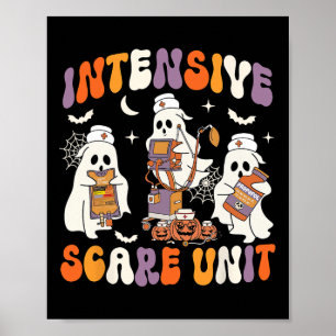 Intensive Care Scare Unit Ghost Nurse Icu Nursing Poster