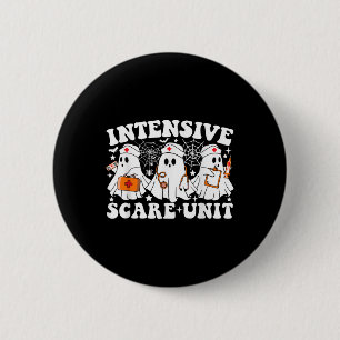 Intensive Care Scare Unit Halloween Ghost Nurse Ic 6 Cm Round Badge