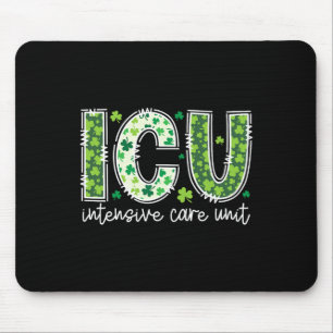 Intensive Care Unit Icu Nurse St Patricks Day Icu Mouse Mat