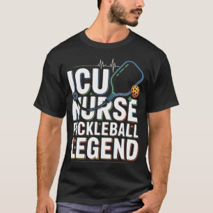 Intensive Care Unit Nurse Paddle Sport Pickleball T-Shirt