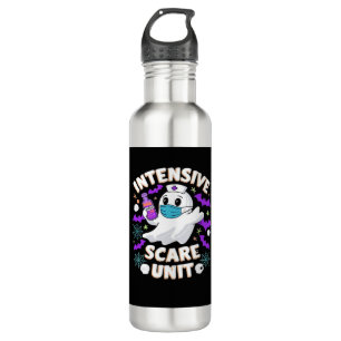 Intensive Scare Unit Nurse Halloween ICU Nurse Ess 710 Ml Water Bottle