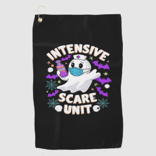 Intensive Scare Unit Nurse Halloween ICU Nurse Ess Golf Towel