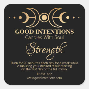 Intention Candle Square Sticker
