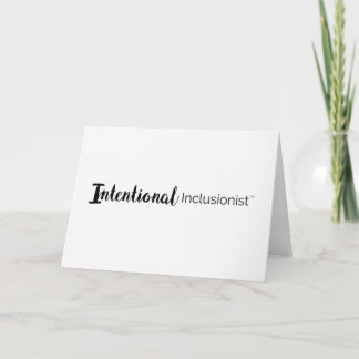 Intentional Inclusionist Thank You Card