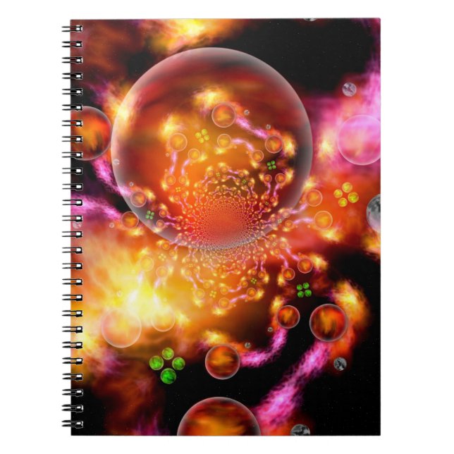Inter-Dimensional Stellar Nursery Spiral Notebook (Front)