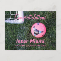 Inter Miami Congratulations Postcard
