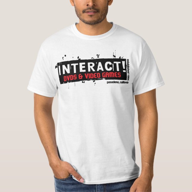 Interact! Value White $12.95 T-Shirt (Front)