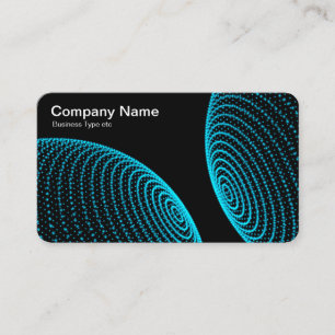 Interacted Spheres - Sky Blue lights Business Card