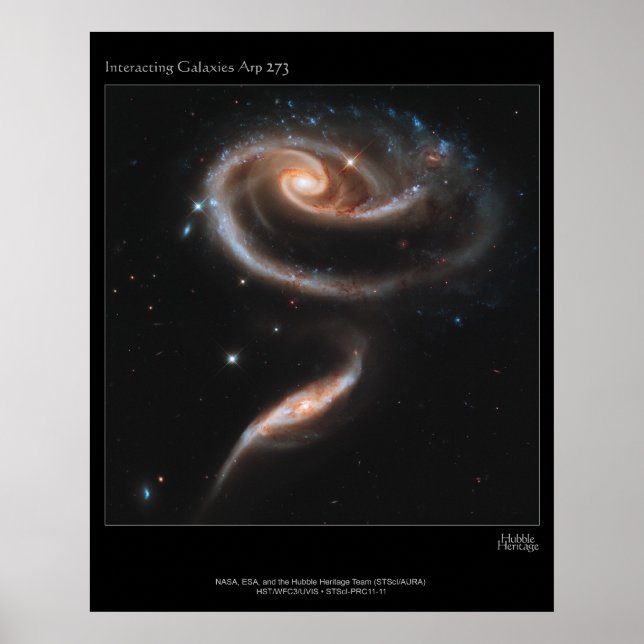 Interacting Galaxies ARP-273 Poster (Front)