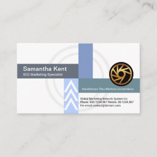 Intercepting Link Connections SEO Marketing Business Card