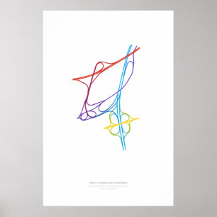 Interchange Choreography: Auburn, MA, US Poster