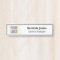 Interchangeable Door Name Plate with Logo Black