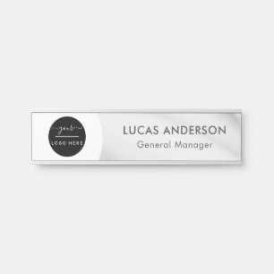 Interchangeable Office Door Silver/Name Plate with Door Sign