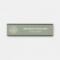 Interchangeable Sage Green Custom Business Logo