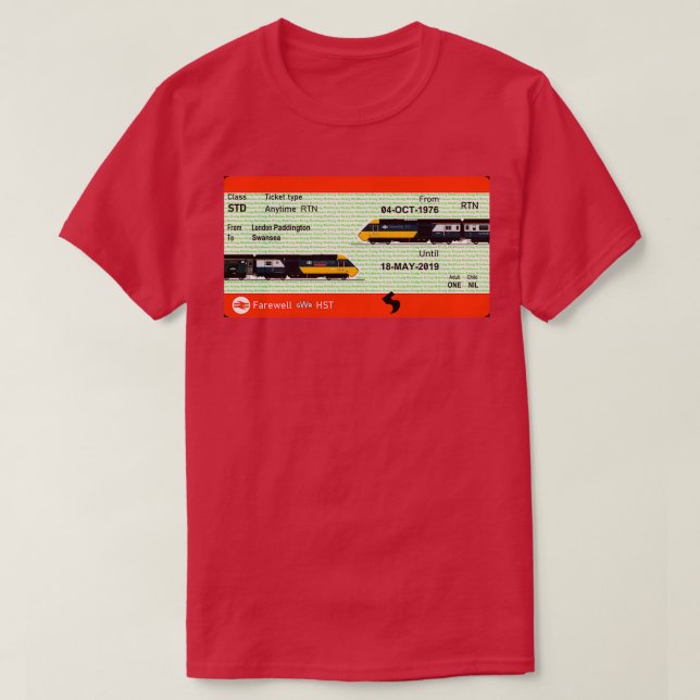 INTERCITY 125 HS T-Shirt (Design Front)