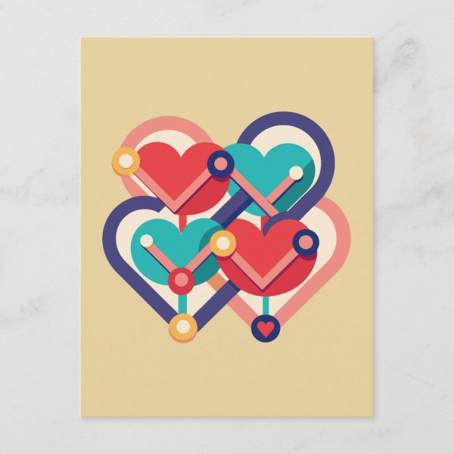 Interconnected Hearts Enclosure Card (Front)