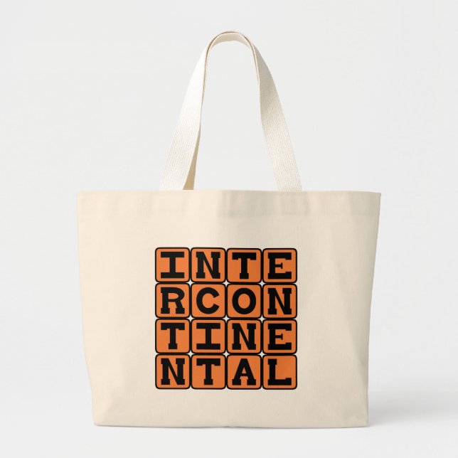 Intercontinental, International Large Tote Bag (Front)