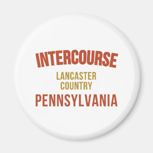 Intercourse Pennsylvania Map, Lancaster Country Pa Magnet