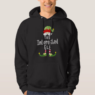 Interested Elf Group Christmas Pajama Party Hoodie