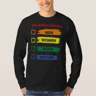 Interested Neither Lgbt Pride Month Graphic Festiv T-Shirt