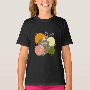 Interesting abstract spots with leaves T-Shirt