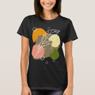 Interesting abstract spots with leaves T-Shirt
